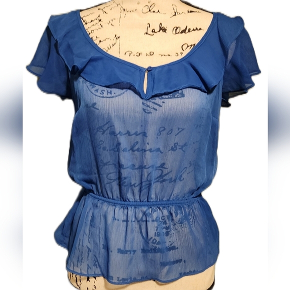 Forever 21 Sheer Blouse - Picture 1 of 5